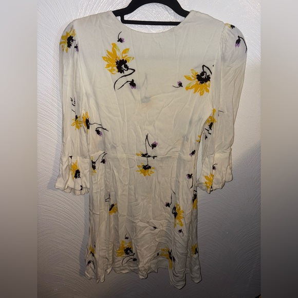 Free People Time On My Size Mini Floral Dress Size S - Picture 3 of 3